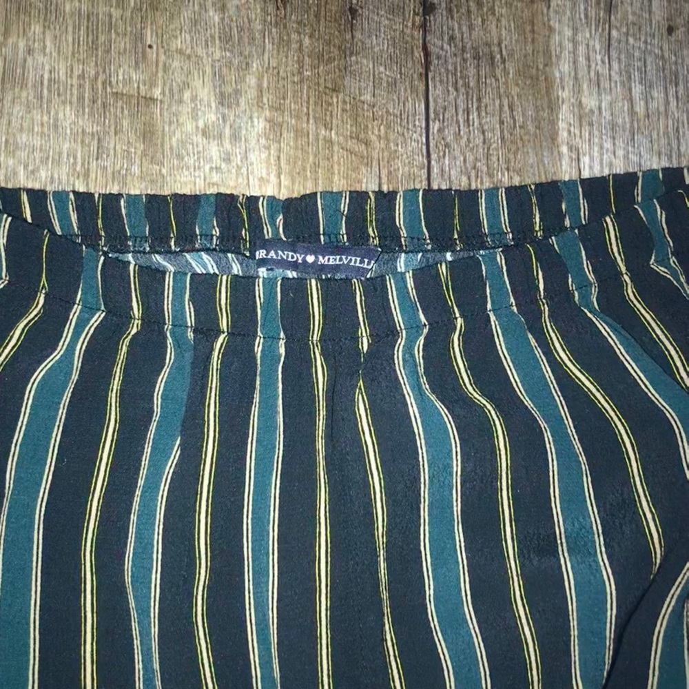 Striped flowy pants